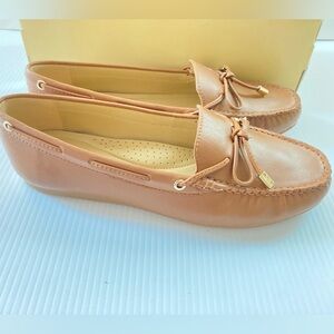 Michael Kors flats brown moccasins leather shoes Michael Kors shoes women’s 9